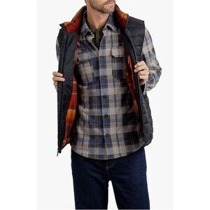 Rainforest Men's Full Zip Vest Size medium blue msrp $150